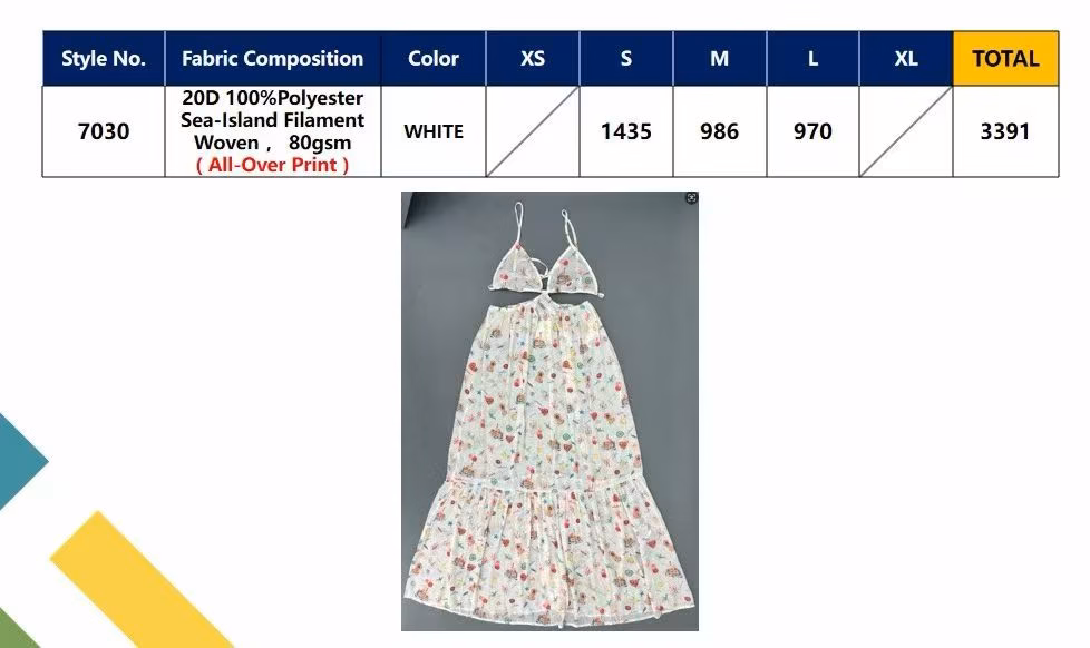 Close-up of the premium smocked bodice texture and ditsy floral print on women dress